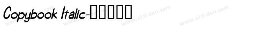 Copybook Italic字体转换